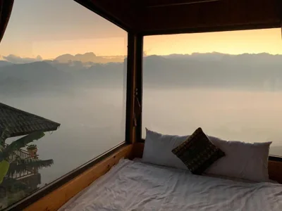 Family Room with Mountain View — Sky Hill Sapa Retreat